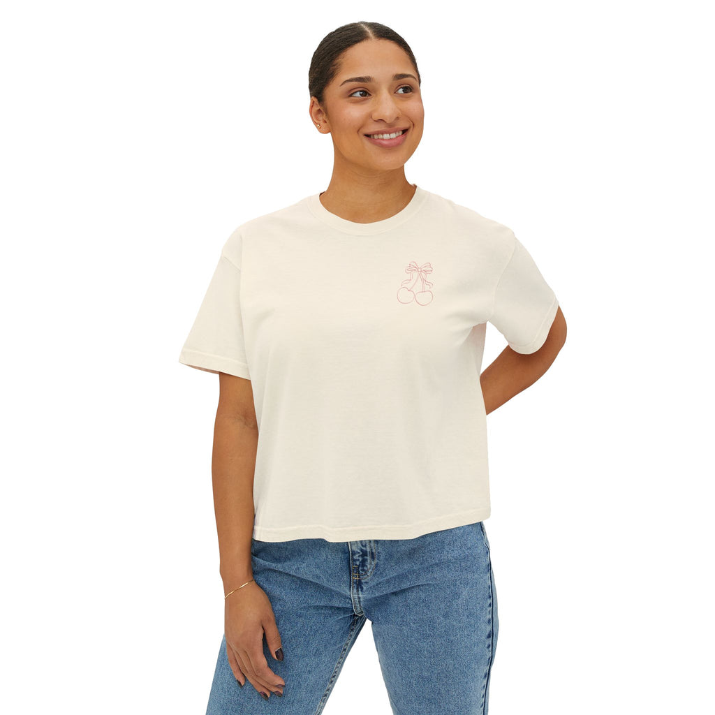 Pretty Girls Eat Dessert Boxy Tee