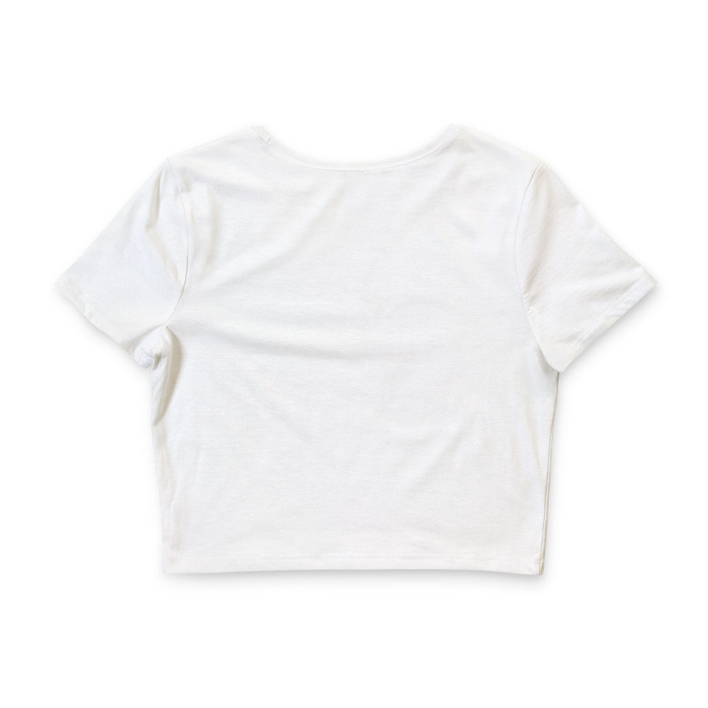Pretty Girls Eat Dessert Crop Tee — Cute Foodie Graphic Top